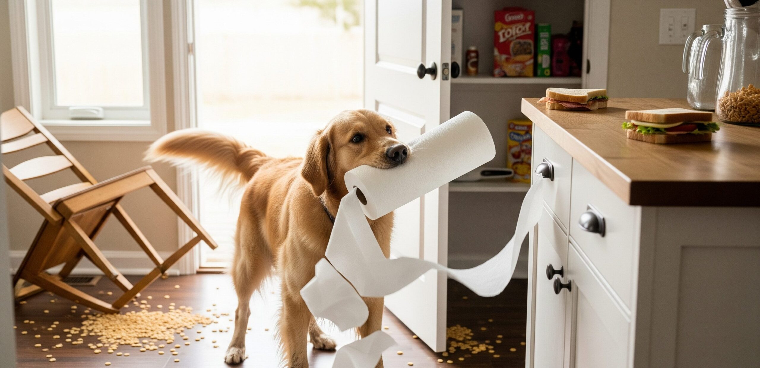 Dog behavior problems- A dog is disturbing home environment