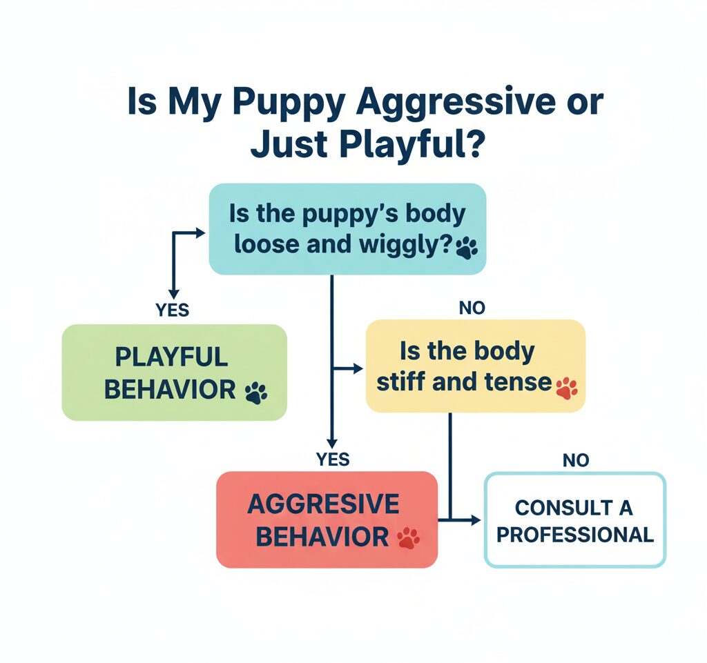 Aggressive puppy VS normal puppy