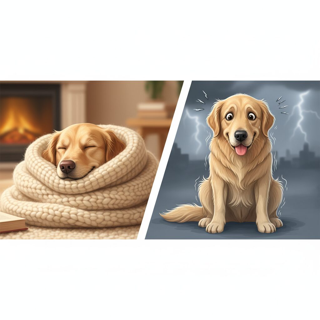 Dog shivering and panting due to cold and fear understanding emotional vs physical causes 