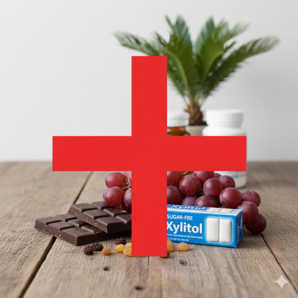 Toxic-foods-causing-dog-leg-shaking-—-chocolate-xylitol-grapes.