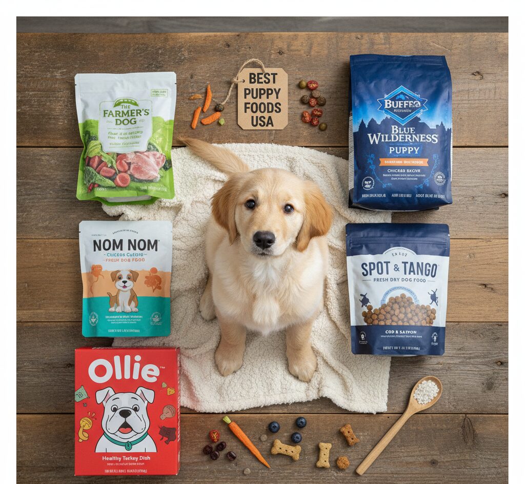 “Top vet-recommended puppy food brands in the USA”