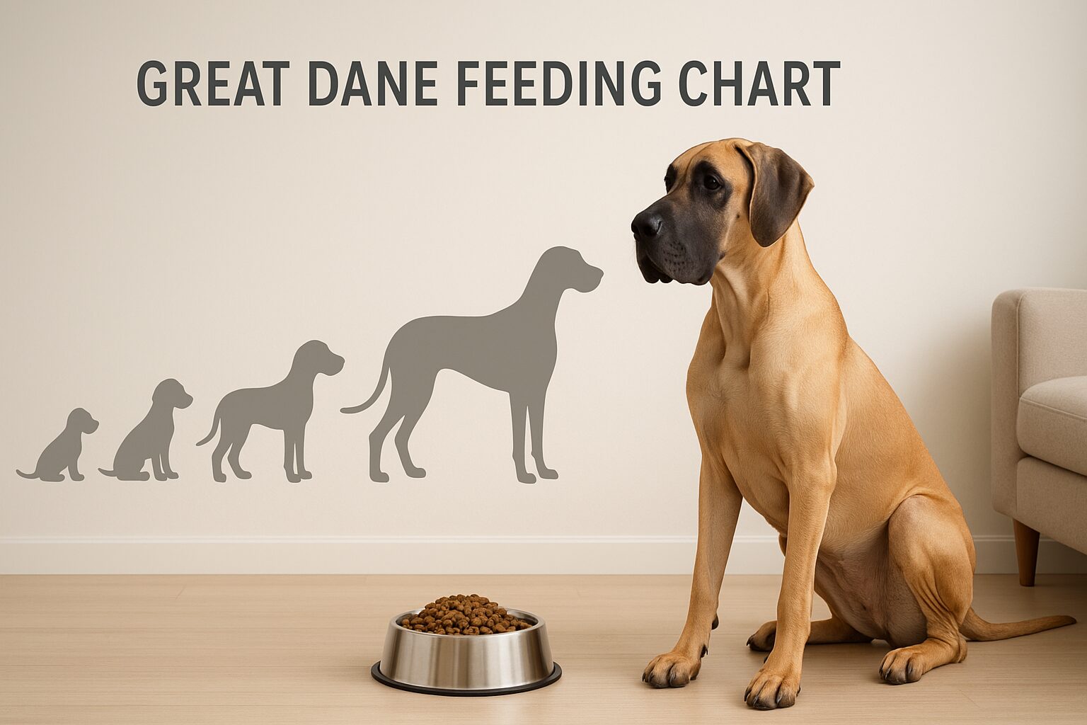 Great Dane Feeding Chart: A Guide by Weight