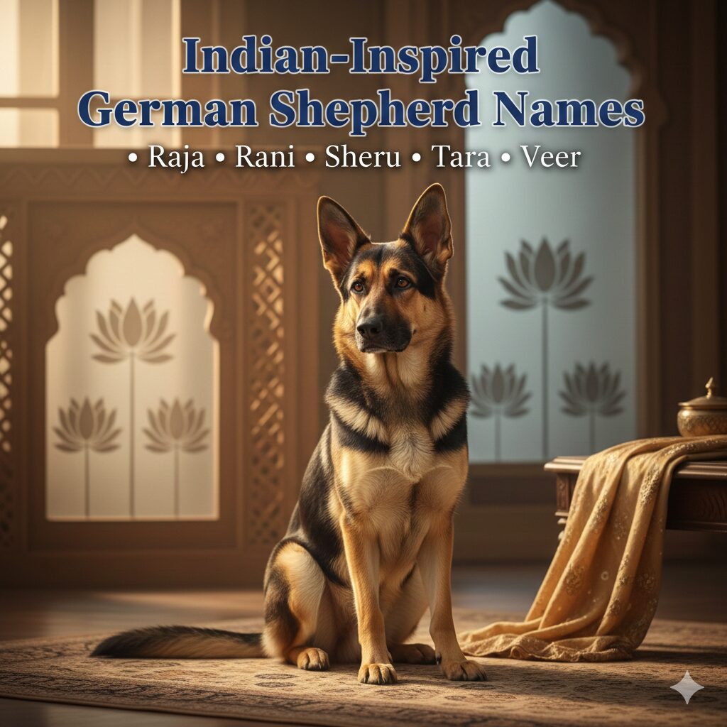 Indian-inspired German Shepherd names with meanings 