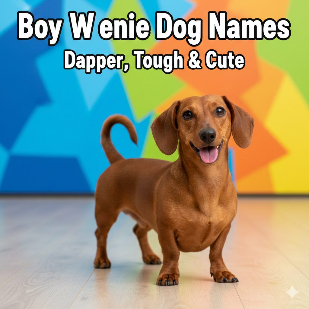 Male Dachshund symbolizing popular boy weenie dog names