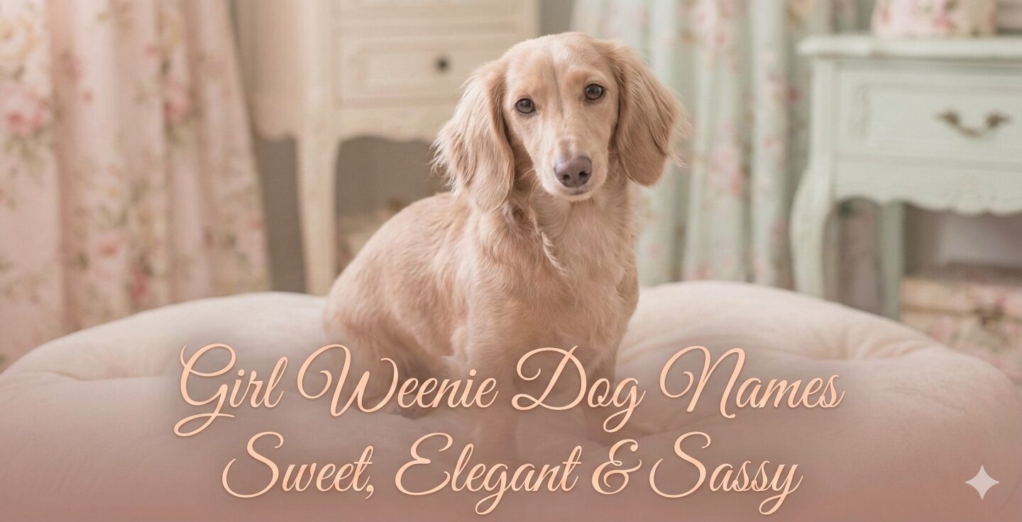 Female Dachshund representing sweet and sassy girl weenie dog names