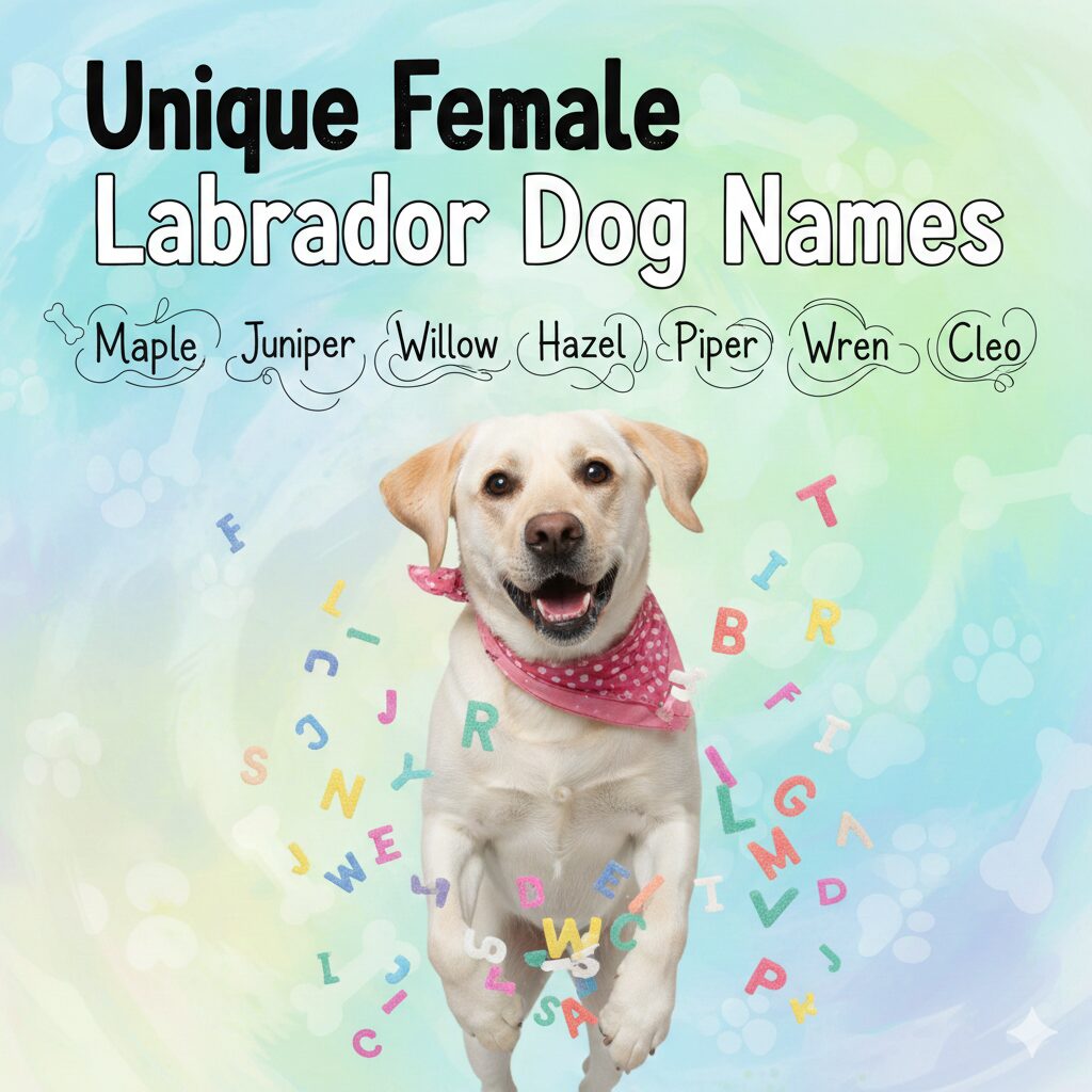 Female Labrador Retriever representing rare and unique dog name ideas