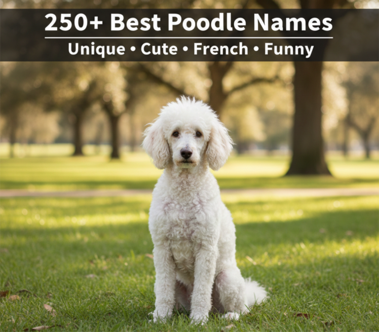 Explore 250+ best poodle names for boys and girls, including French, cute, funny, and unique ideas.